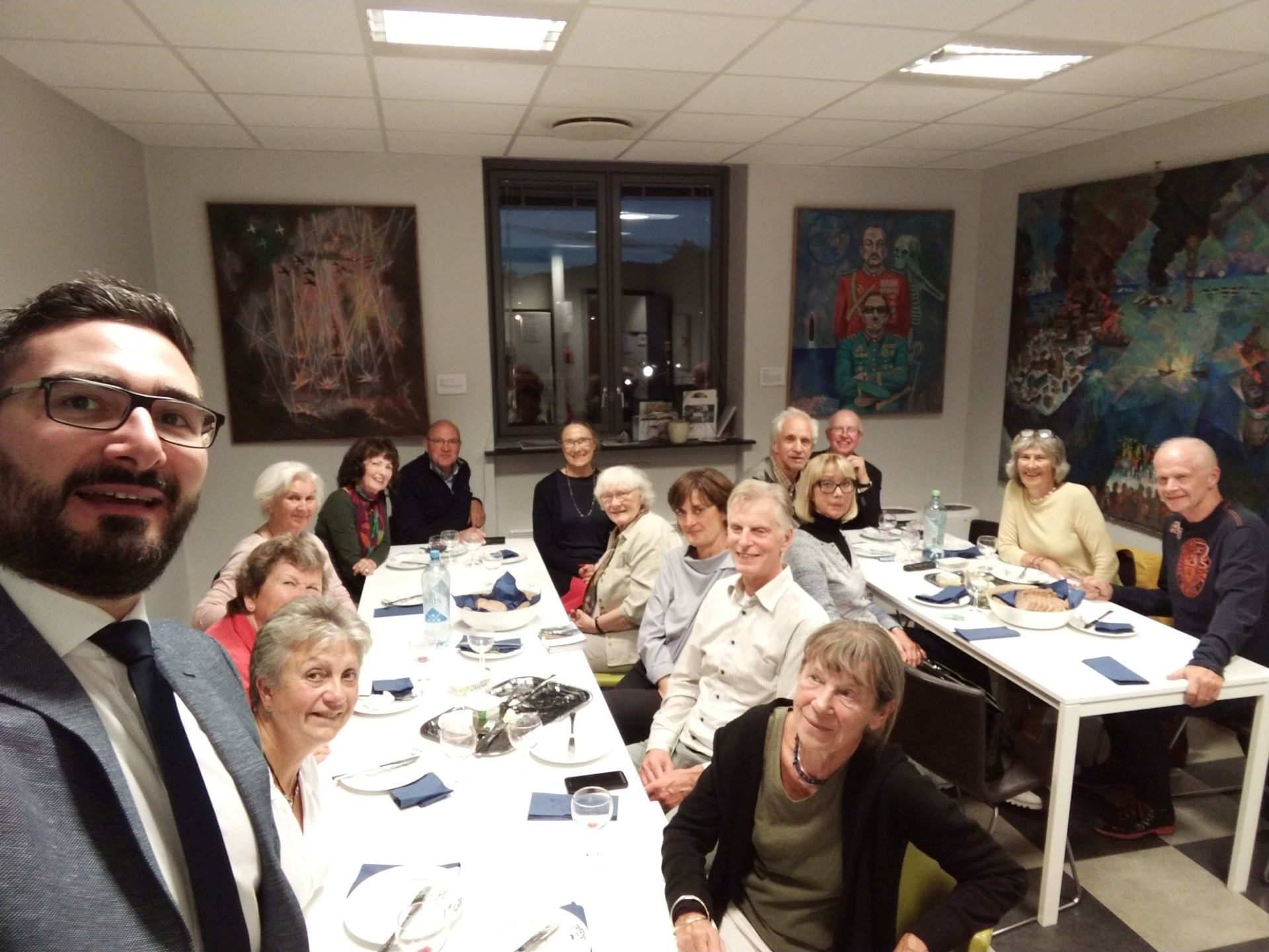 Arkivet, cena con alcuni soci